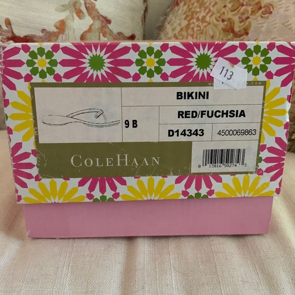 Colehaan Red/Fuchsia “Bikini” Sandal Fun Feminine - Picture 13 of 15